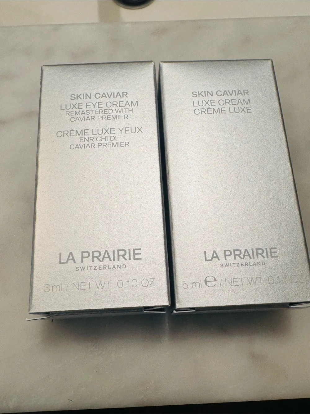 La Prairie Silver Skin Caviar Luxe Set with Gift Bag